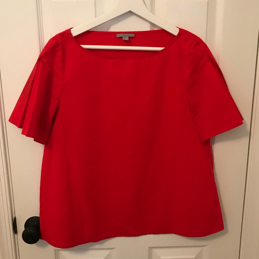 COS Women’s Pleated Sleeve Top